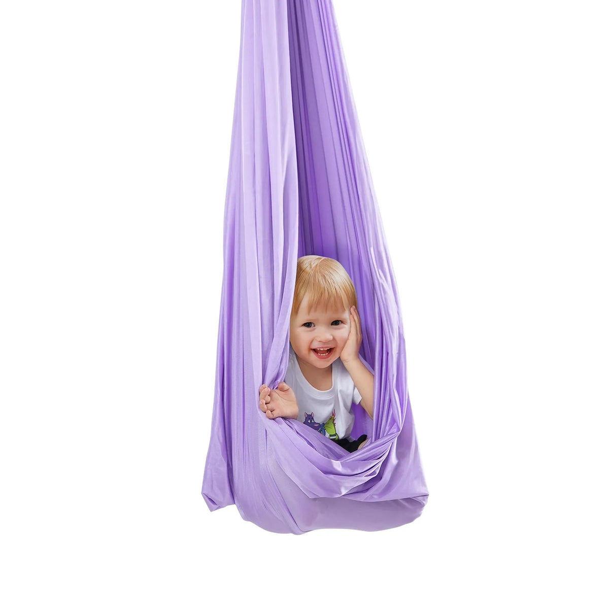 VEVOR Sensory Swing Chair for Kids 2.8 m, Therapy Swing Indoor and Outdoor, Purple