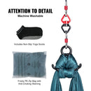 Gaisa jogas šūpulis un audums, 8,0 m, 100 g/m² neilons, ar stiprinājumu komplektu un uzstādīšanas ceļvedi, piemērots visiem sagatavotības līmeņiem, zaļš