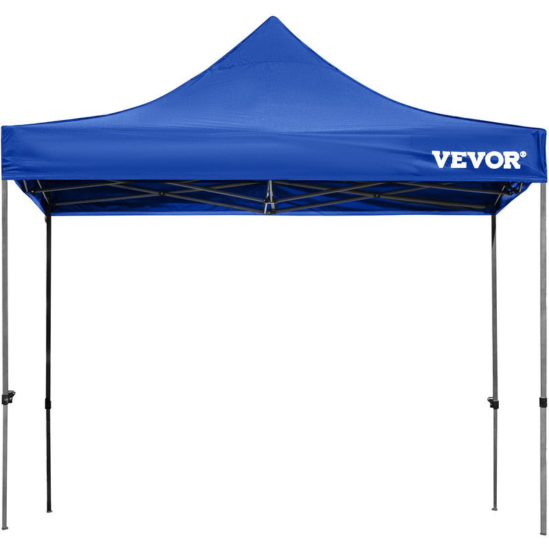 VEVOR  3 x 3 m Pop-Up Gazebo Nojume Regulējams augstums | Ērta uzstādīšana | Kompakta uzglabāšana, ar Noņemamām Sienām un Ratiņsomu, UV izturīga un ūdensnecaurlaidīga, piemērota ballītēm, dārzam un pagalmam, zila