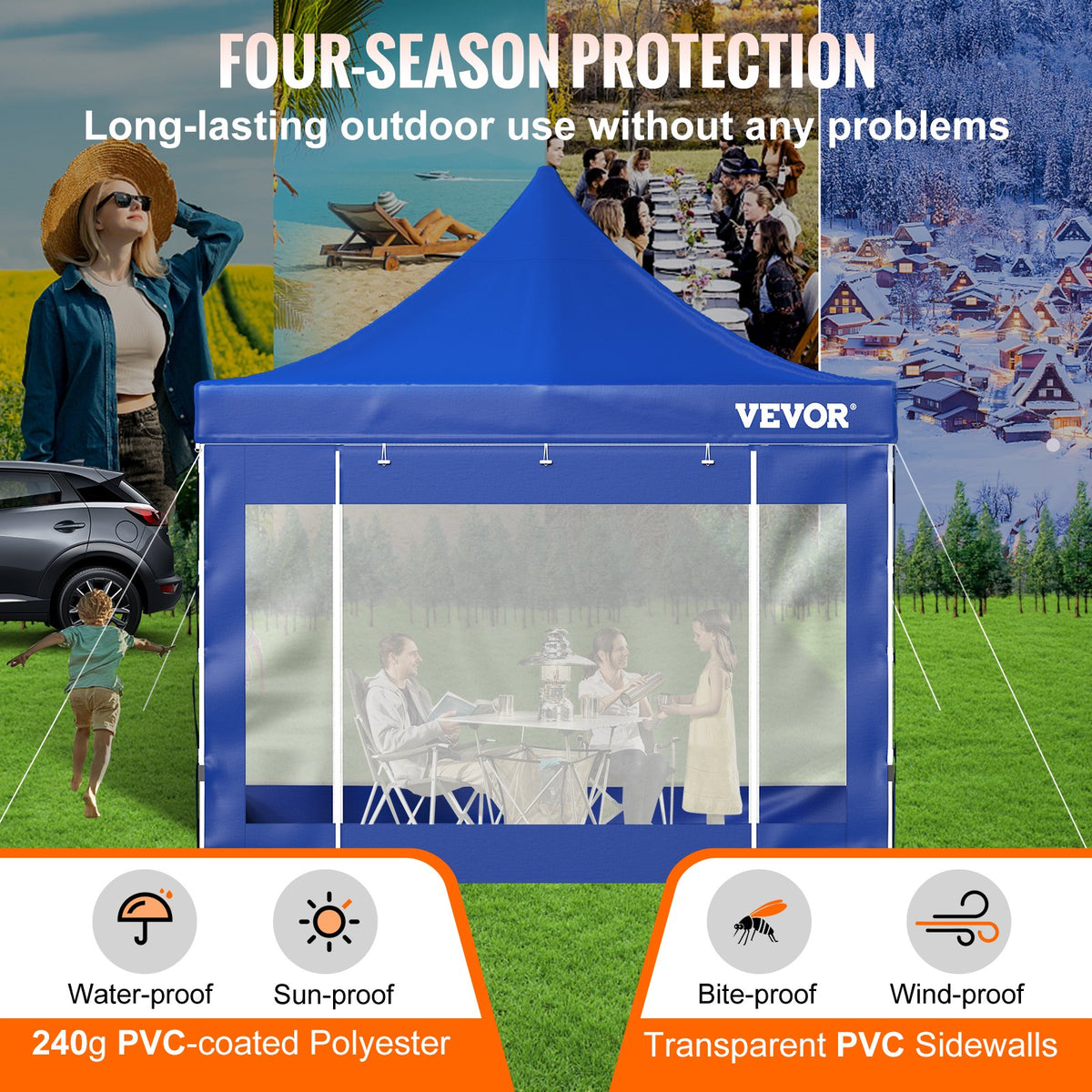 Выдвижная беседка VEVOR 3 x 3 м Nojume Regulējams augstums | Эрта узстадишана | Компактный комплект, включающий в себя все необходимое, УФ-изготовление, пусковое устройство, баллистическое покрытие, дарзам и бумажное покрытие, жила