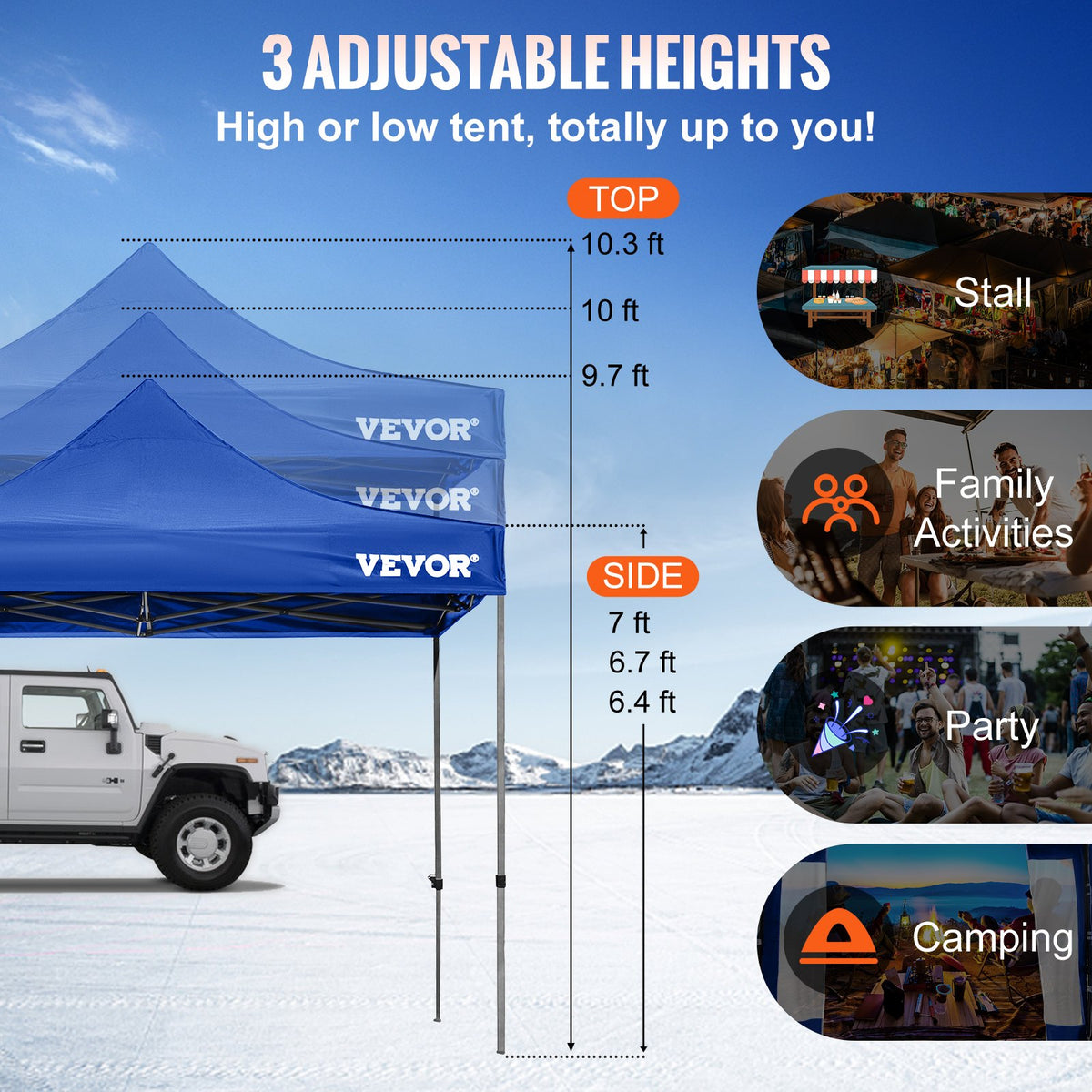 Выдвижная беседка VEVOR 3 x 3 м Nojume Regulējams augstums | Эрта узстадишана | Компактный комплект, включающий в себя все необходимое, УФ-изготовление, пусковое устройство, баллистическое покрытие, дарзам и бумажное покрытие, жила