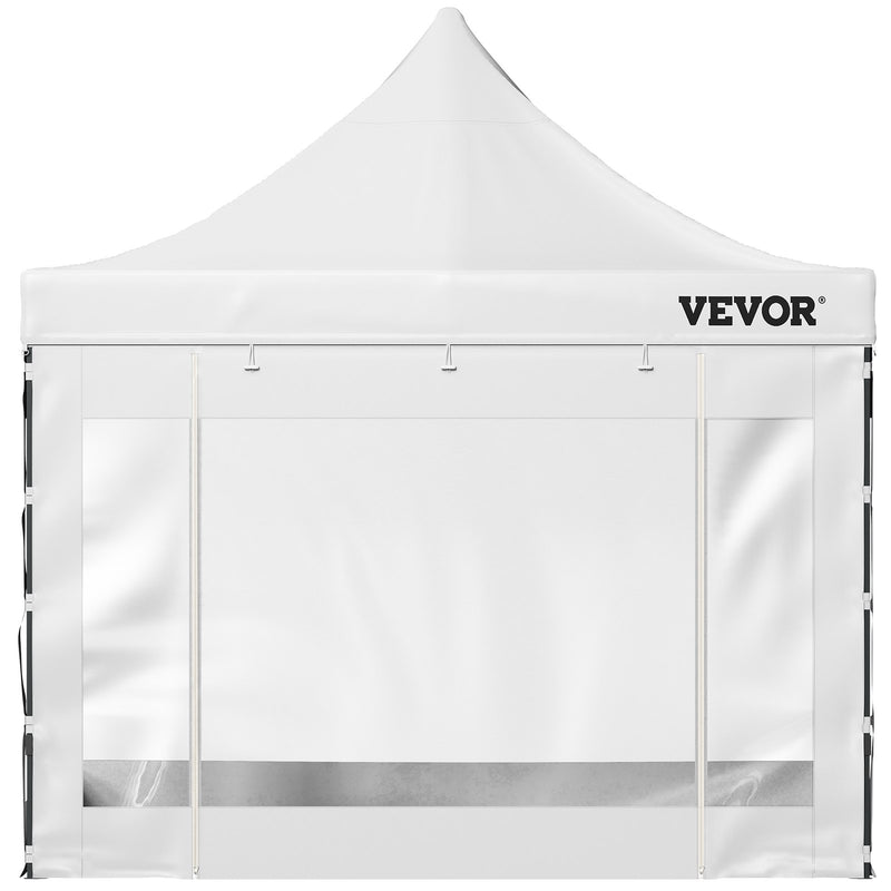 VEVOR  3 x 3 m Pop-Up Gazebo Nojume Regulējams augstums | Ērta uzstādīšana | Kompakta uzglabāšana, ar Noņemamām Sienām un Ratiņsomu, UV izturīga un ūdensnecaurlaidīga, piemērota ballītēm, dārzam un pagalmam, balta