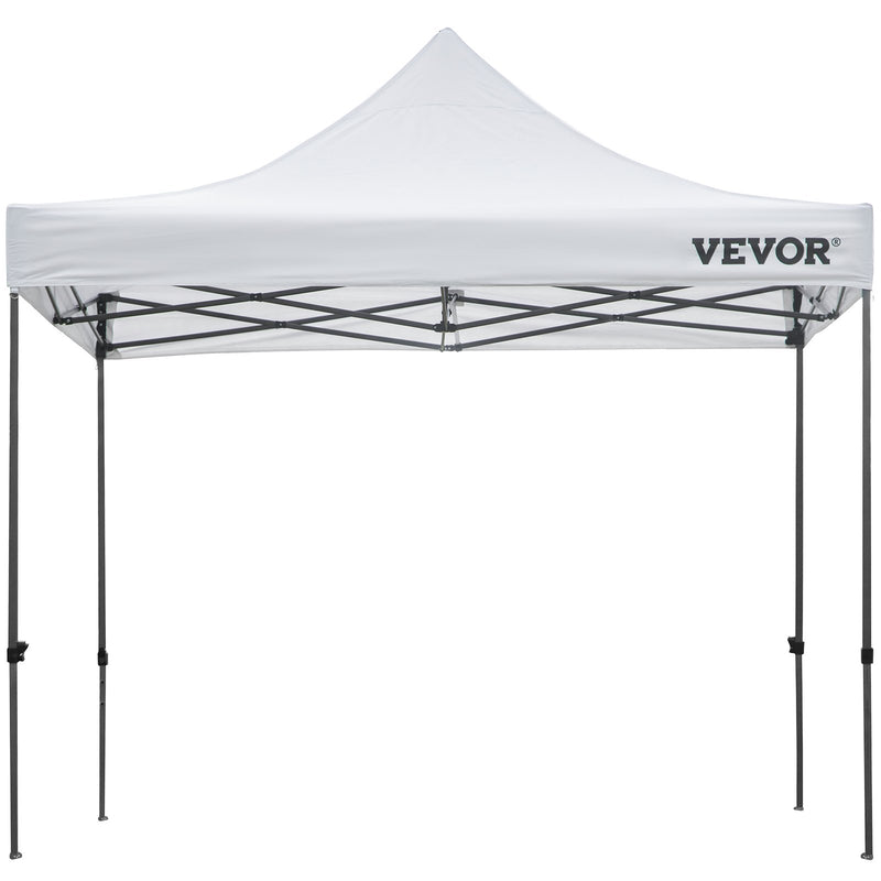 VEVOR  3 x 3 m Pop-Up Gazebo Nojume Regulējams augstums | Ērta uzstādīšana | Kompakta uzglabāšana, ar Noņemamām Sienām un Ratiņsomu, UV izturīga un ūdensnecaurlaidīga, piemērota ballītēm, dārzam un pagalmam, balta