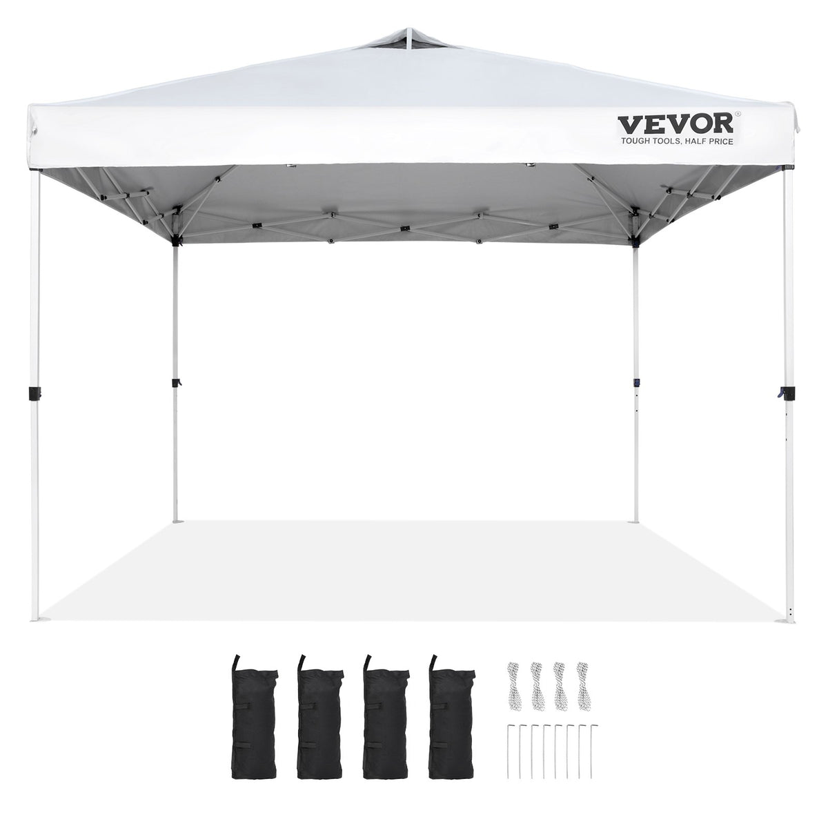 VEVOR Izvelkama nojume 305 x 305 см, черный, черный