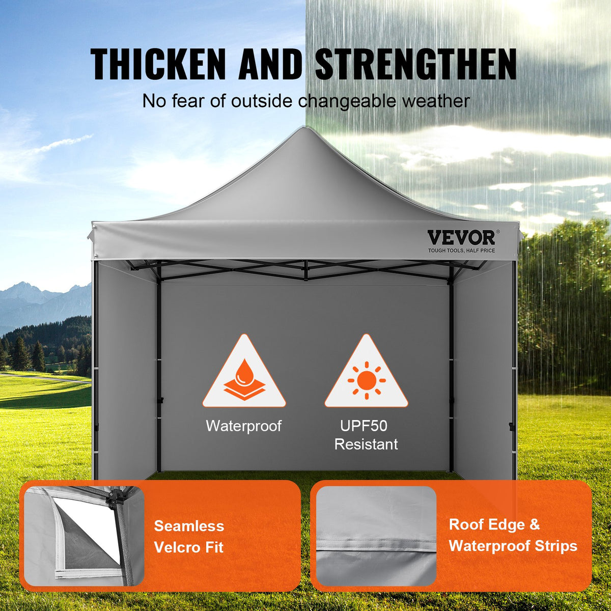 VEVOR Pop-up nojume 3x3 м в одном помещении, тамши пелека