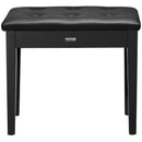 VEVOR klavieru soliņš ar polsterētu sēdekli un uzglabāšanas nodalījumu, koka