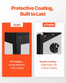 VEVOR regulējams klaviatūras soliņš ar uzglabāšanas nodalījumu, polsterētu sēdvietu un koka plauktu, 56 × 34 × 49 cm