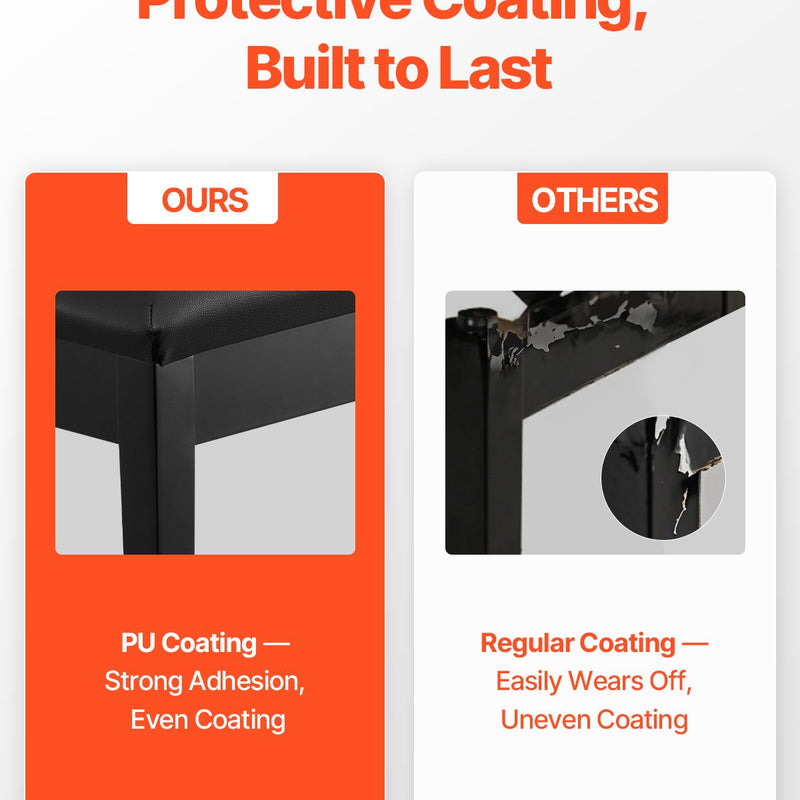 VEVOR dueta klavieru sols ar polsterētu sēdekli un glabātuvi, koka konstrukcija