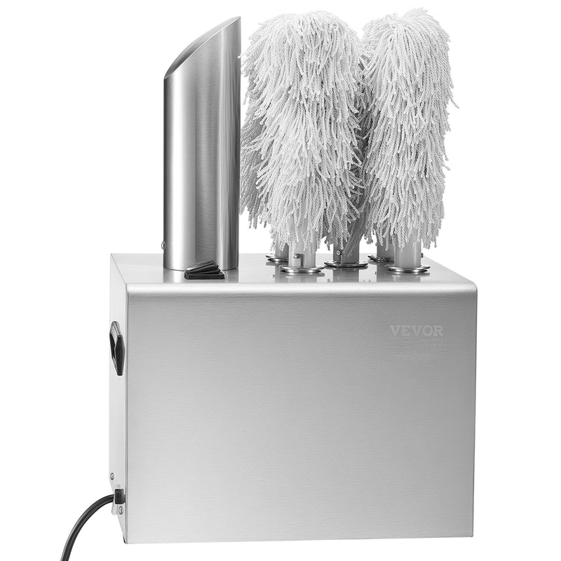 VEVOR vīna glāžu pulētājs, 5 birstes, pulēšanas mašīna 330 glāzes/stundā, bāram un restorānam