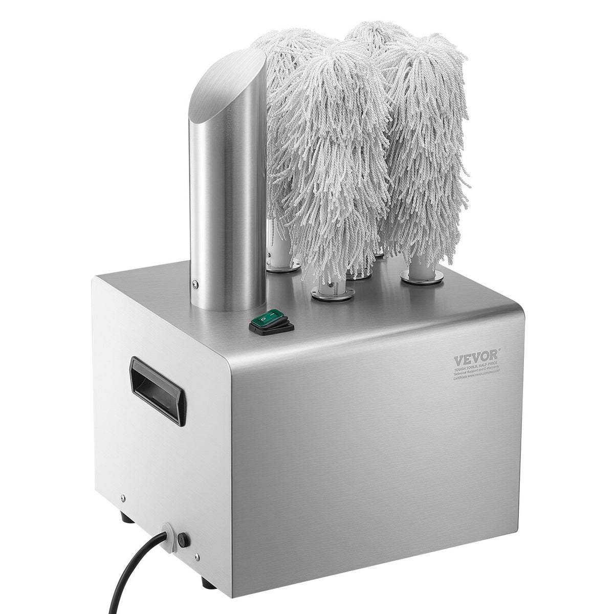 VEVOR Wine Glass Polisher with 5 Brushes, 330 Glasses per Hour, for Bar and Restaurant