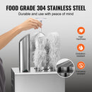 VEVOR vīna glāžu pulētājs, 5 birstes, pulēšanas mašīna 330 glāzes/stundā, bāram un restorānam