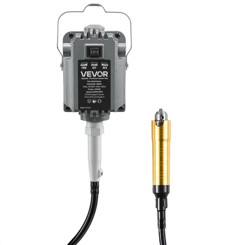 VEVOR elastīgās vārpstas slīpmašīna, 1200 W, 30 000 apgr./min elektriska rotācijas instrumenta komplekts ar kājas pedāļa vadību, piekarināms gravieris/slīpmašīna ar 112 piederumiem slīpēšanai, pulēšanai, apdarei un griešanai