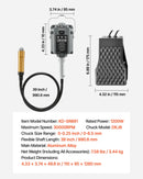 VEVOR elastīgās vārpstas slīpmašīna, 1200 W, 30 000 apgr./min elektriska rotācijas instrumenta komplekts ar kājas pedāļa vadību, piekarināms gravieris/slīpmašīna ar 112 piederumiem slīpēšanai, pulēšanai, apdarei un griešanai