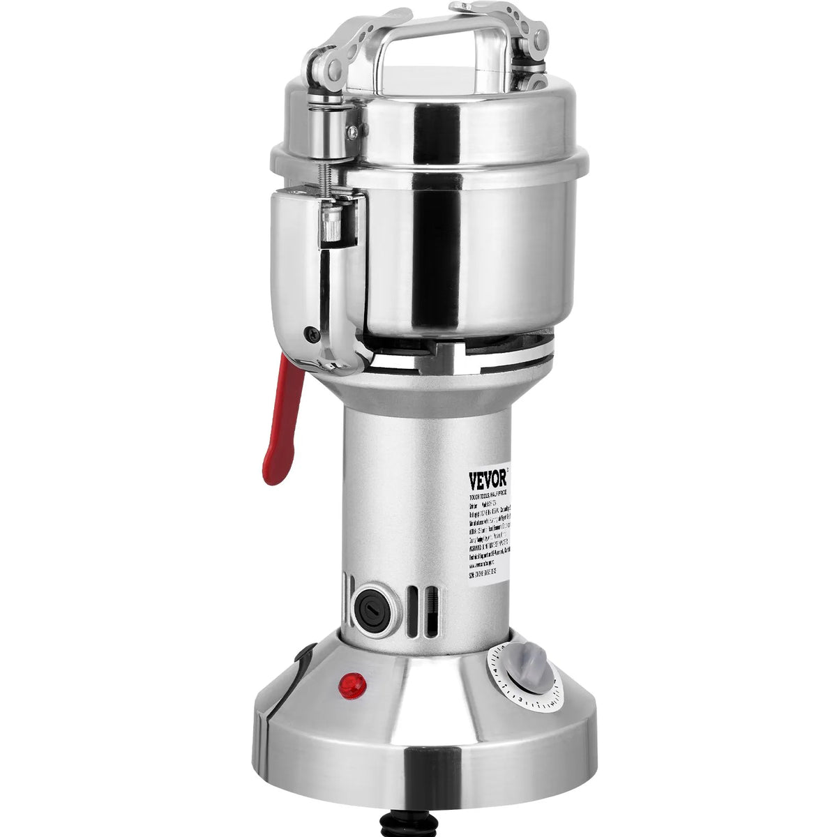 VEVOR Commercial Spice Grinder 300 g with High-Performance Motor