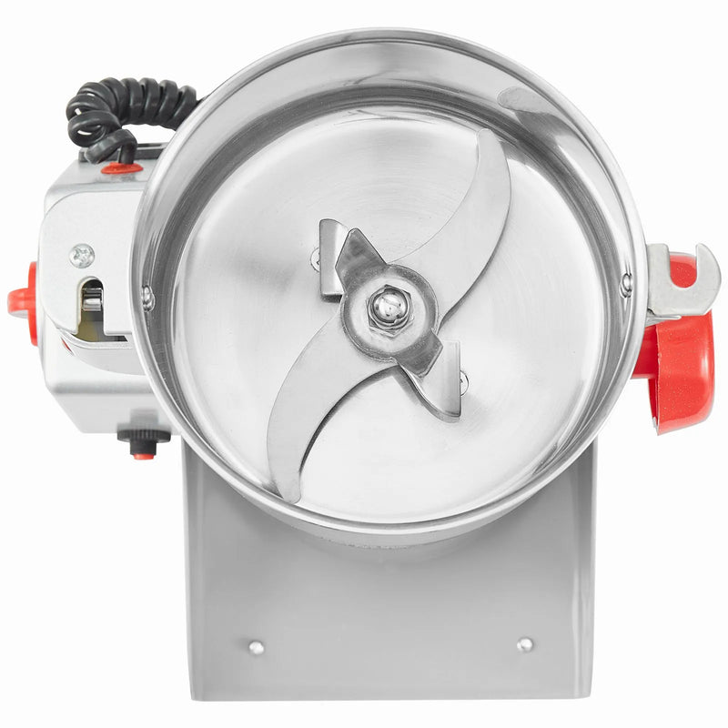 VEVOR 300 g elektriskās graudu dzirnaviņas, 1500 W augstas ātrdarbības komerciālā garšvielu malšanas iekārta, nerūsējošā tērauda pulverizators sausu graudu, garšvielu, graudaugu, kafijas, kukurūzas un piparu malšanai, šūpojamā tipa