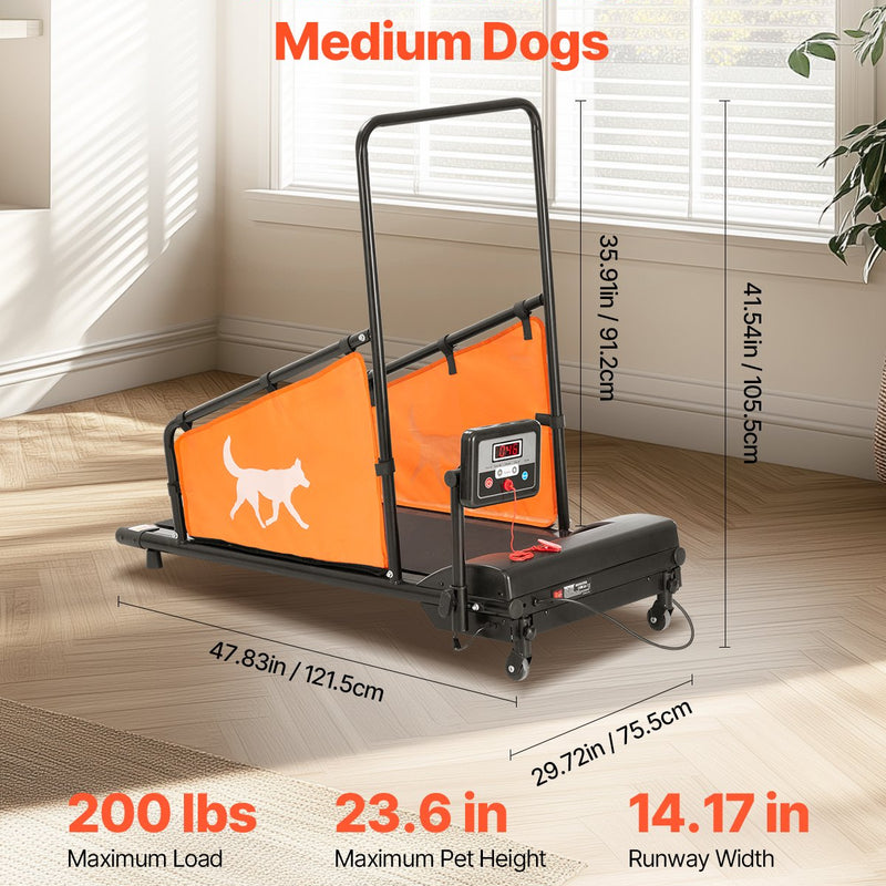 VEVOR Elektriskais suņu skrejceļš vidēja izmēra suņiem – ideāli piemērots veiklības treniņiem