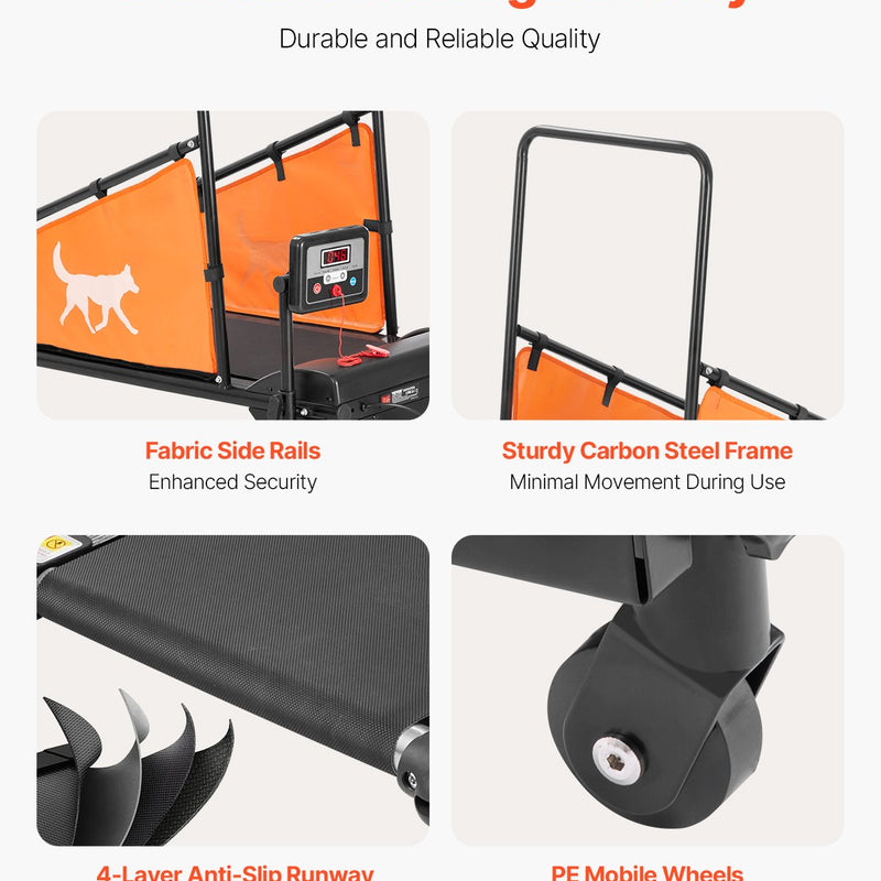 VEVOR Elektriskais suņu skrejceļš vidēja izmēra suņiem – ideāli piemērots veiklības treniņiem