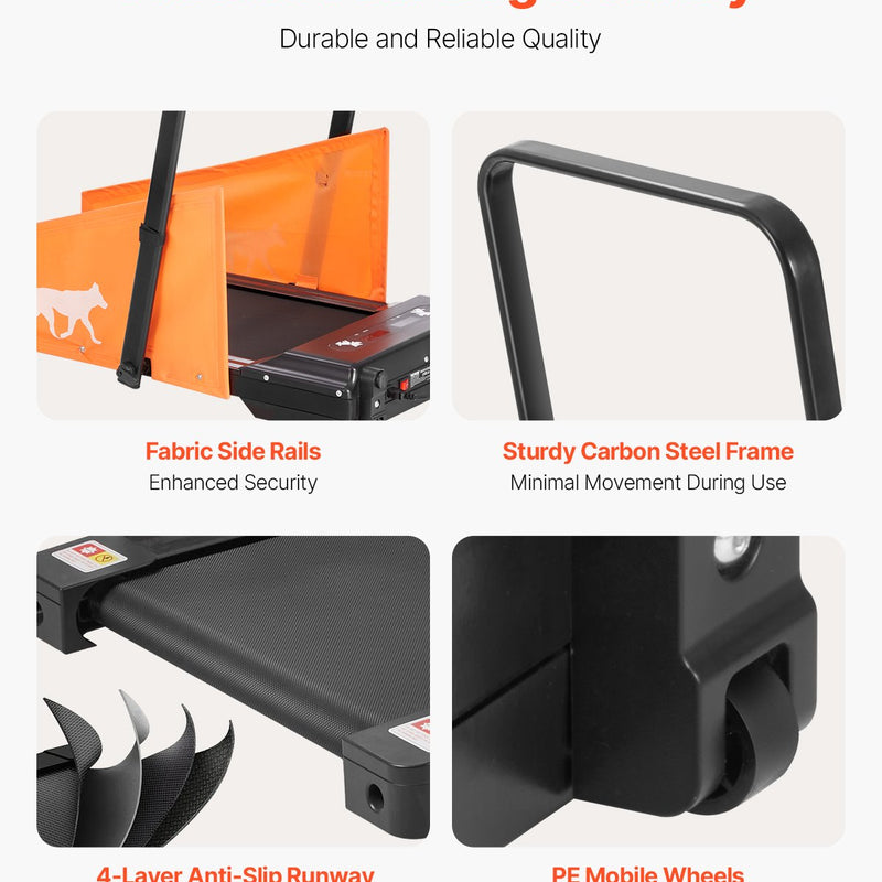 VEVOR Elektriskais suņu skrejceļš vidējiem suņiem līdz 100 kg