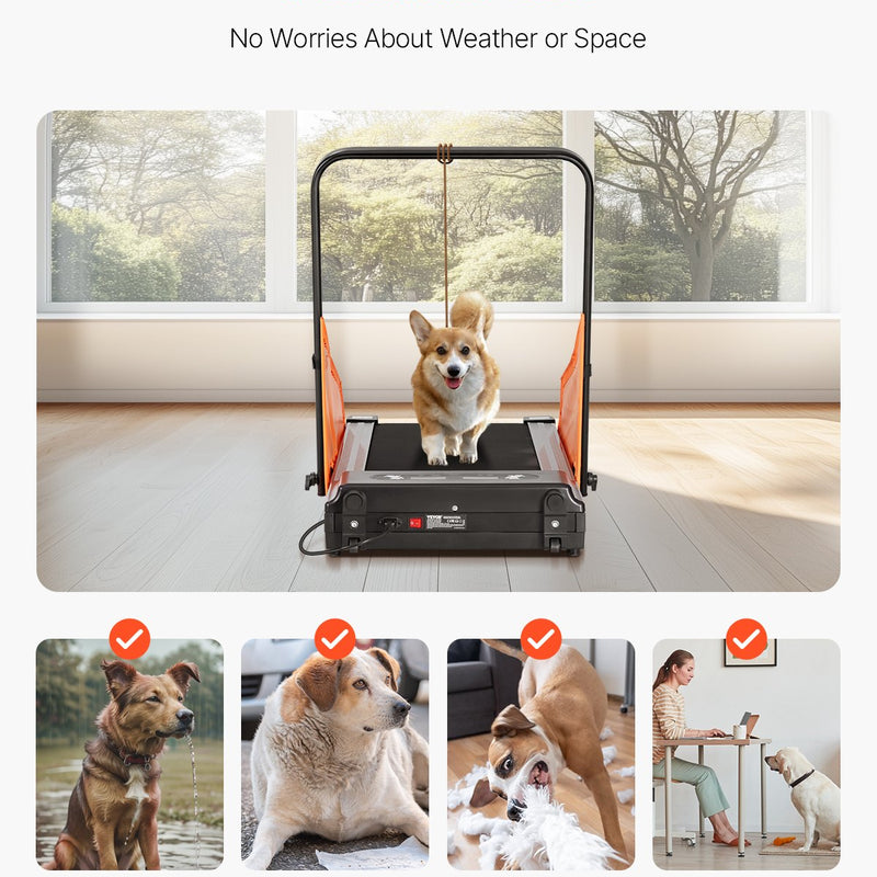 VEVOR Elektriskais suņu skrejceļš vidējiem suņiem līdz 100 kg