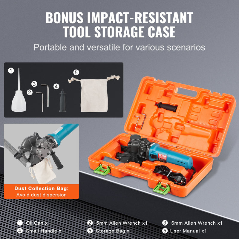 VEVOR 1100W elektriskais armatūras griezējs - griešana līdz 40 mm