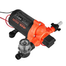 VEVOR kempera ūdens sūknis, 12 V DC, 15,1 l/min, 3 kameru pašuzsūcošs diafragmas sūknis ar automātisko spiediena slēdzi, maks. spiediens 2,8 bar, darbība pēc pieprasījuma kemperiem, karavānām, laivām, jahtām un automazgāšanai