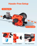 VEVOR kempera ūdens sūknis, 12 V DC, 22,7 l/min, 4 kameru pašuzsūcošs diafragmas sūknis ar automātisko spiediena slēdzi, maks. spiediens 4,8 bar, darbība pēc pieprasījuma kemperiem, karavānām, laivām, jahtām un automazgāšanai