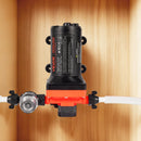 VEVOR kempera ūdens sūknis, 12 V DC, 22,7 l/min, 4 kameru pašuzsūcošs diafragmas sūknis ar automātisko spiediena slēdzi, maks. spiediens 4,8 bar, darbība pēc pieprasījuma kemperiem, karavānām, laivām, jahtām un automazgāšanai