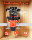 VEVOR ūdens spiediena sūknis, 12 V DC, 4,5 l/min, 2 kameru pašuzsūcošs diafragmas sūknis ar 2 šļūteņu skavām, maks. spiediens 5,5 bar, klusa darbība kemperiem, karavānām, laivām un dārza apūdeņošanai