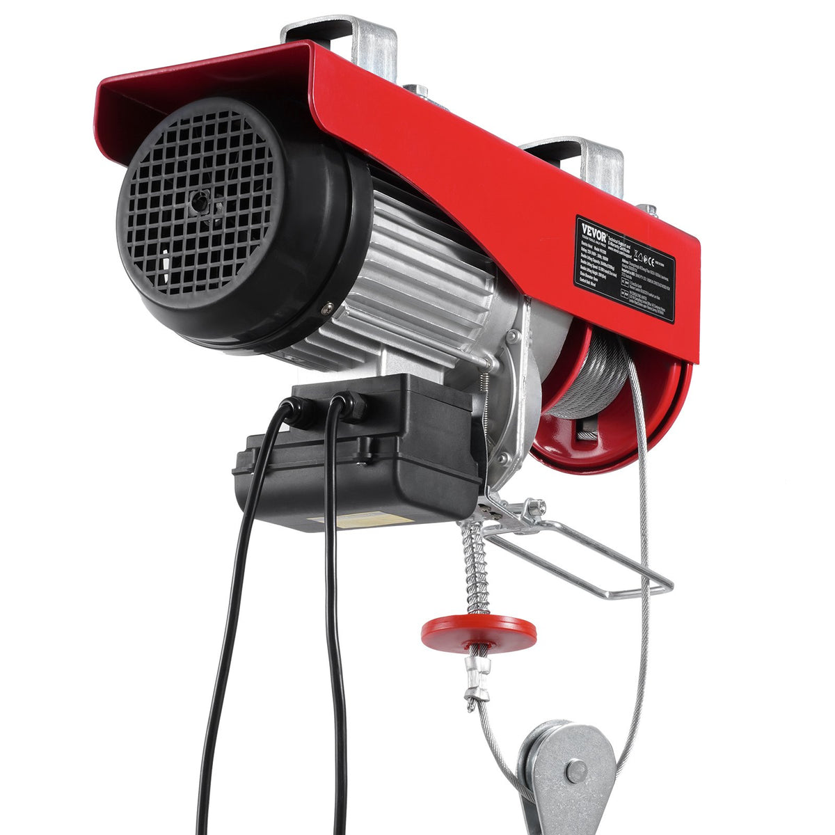 VEVOR Electric Hoist Winch, 1198 kg Capacity, with 4.27 m Cable Remote Control, 230 V