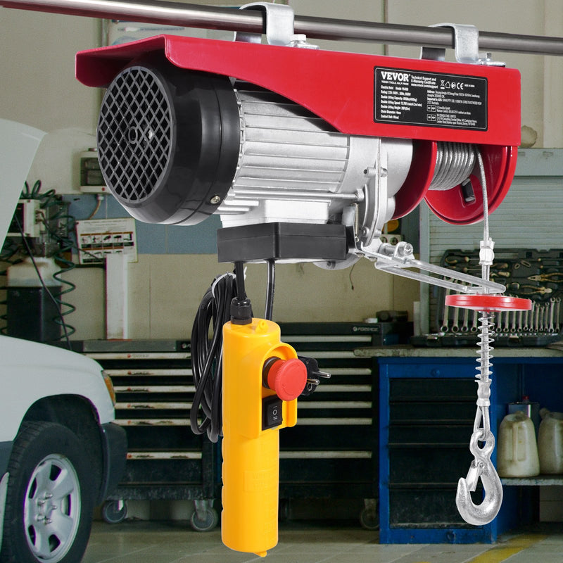 VEVOR elektriskais pacēlājs, vinča 400 kg ar 4,3 m vadu tālvadību, 230 V