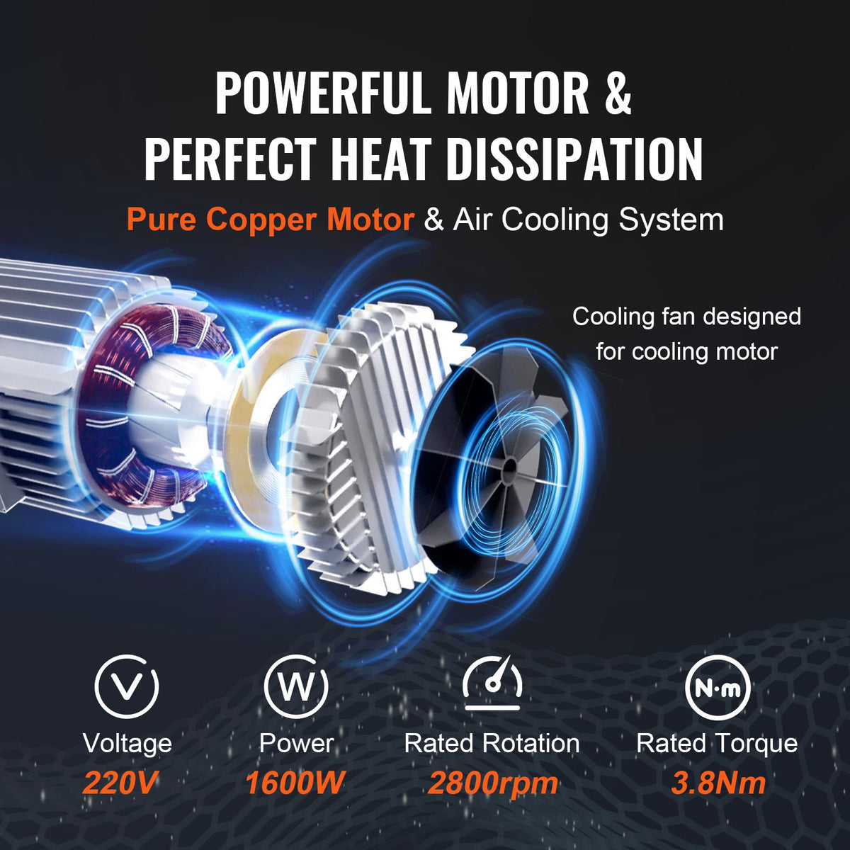 VEVOR Electric Hoist, 1000 kg Lifting Capacity, 1600 W, 220 V Steel Wire Rope Winch with 4.3 m Remote Control Cable, 12 m Lifting Height (Single Rope), Pure Copper Motor, for Garage, Warehouse, Factory