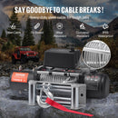 VEVOR elektriskā kravas automobiļu vinča - 6123 kg ar tērauda trosi, IP65 ūdensizturība, tālvadības pults