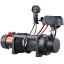 VEVOR elektriskā vinča - 12V, 4536 kg ar neilona virvi, IP67, bezvadu tālvadības pulti un hawse vadotni