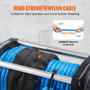 VEVOR elektriskā vinča - 12V, 3629 kg ar neilona virvi, IP67, ar bezvadu tālvadības pulti un hawse vadotni