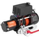 VEVOR elektriskā vinča kravas auto vajadzībām, 2722 kg vilkšanas jauda, ar sintētisko trosi, ūdensizturīga, ar tālvadības pulti