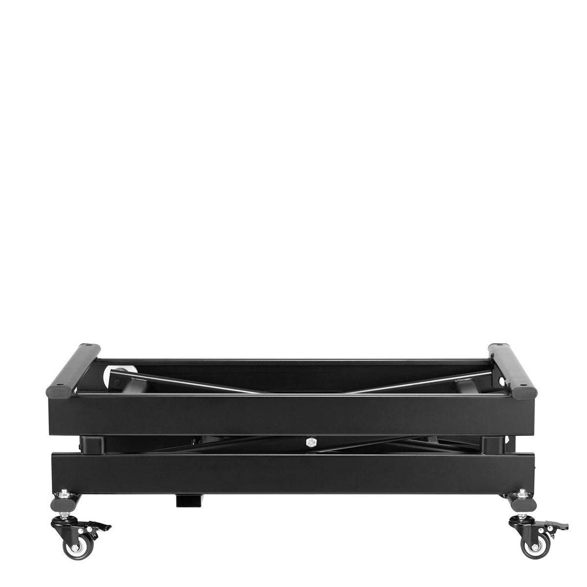 VEVOR Electric Scissor Lift Table 150 kg with Adjustable Height 20–71 cm, Lifting Platform with 4 Wheels for Material Handling, Black