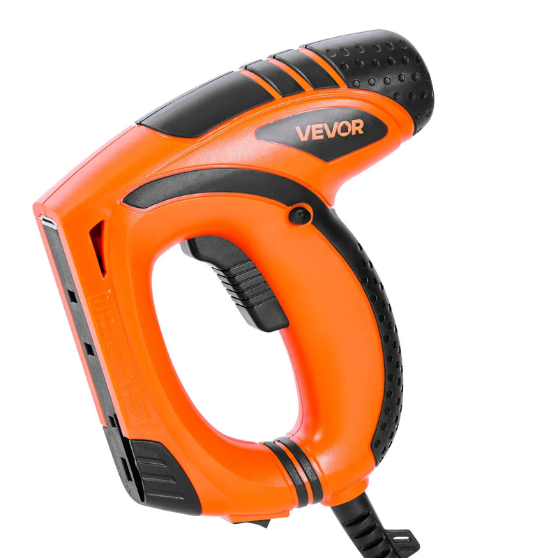 VEVOR elektriskais 2-in-1 naglotājs un skavotājs, 18. kalibra (15 mm) naglu pistole ar 1000 skavām un 1000 naglām, neslīdošu gumijas rokturi, piemērots galdniecībai un DIY projektiem