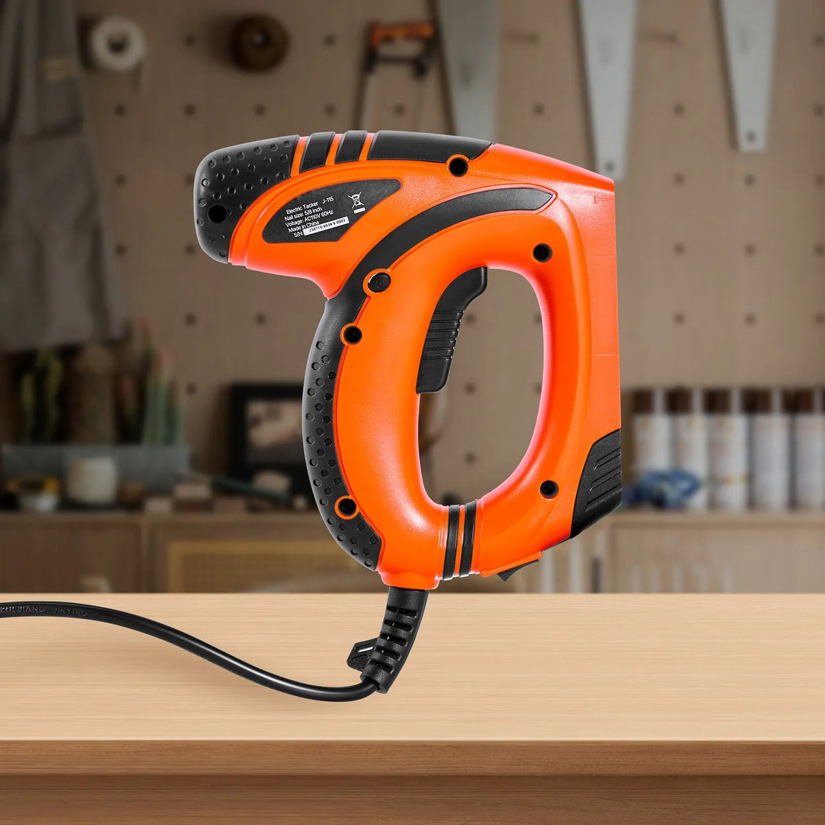 VEVOR Electric Nail and Staple Gun 2 in 1, 18 G (1.2 mm) Nails up to 15 mm, Includes 1000 Staples and 1000 Nails, with Anti-Slip Rubber Handle, Suitable for Woodworking and DIY Projects