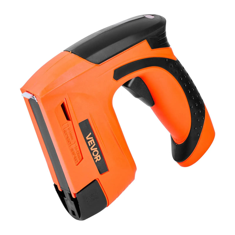 VEVOR bezvadu bradu naglotājs 2-in-1 (naglu un skavu pistole), 18 GA līdz 15 mm, ar 1000 skavām un 1000 naglām, akumulatora barošana, neslīdošs gumijots rokturis kokapstrādei, galdniecībai un DIY projektiem