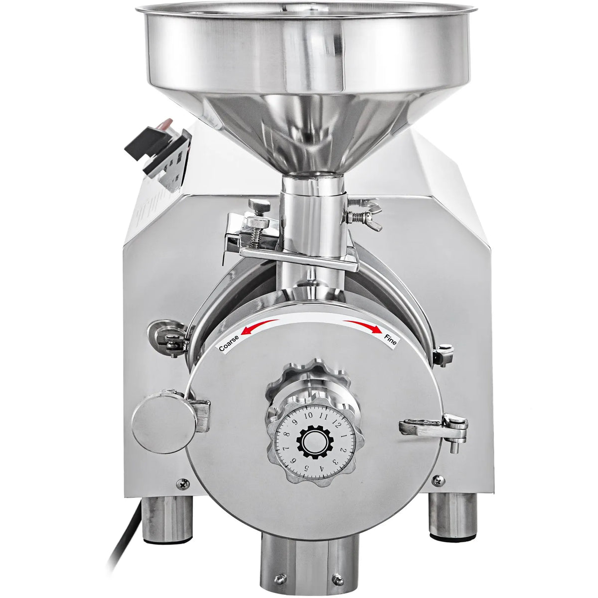 VEVOR Commercial Grain Mill 2.2 kW, 30–50 kg/h, 50 kg Capacity, Stainless Steel