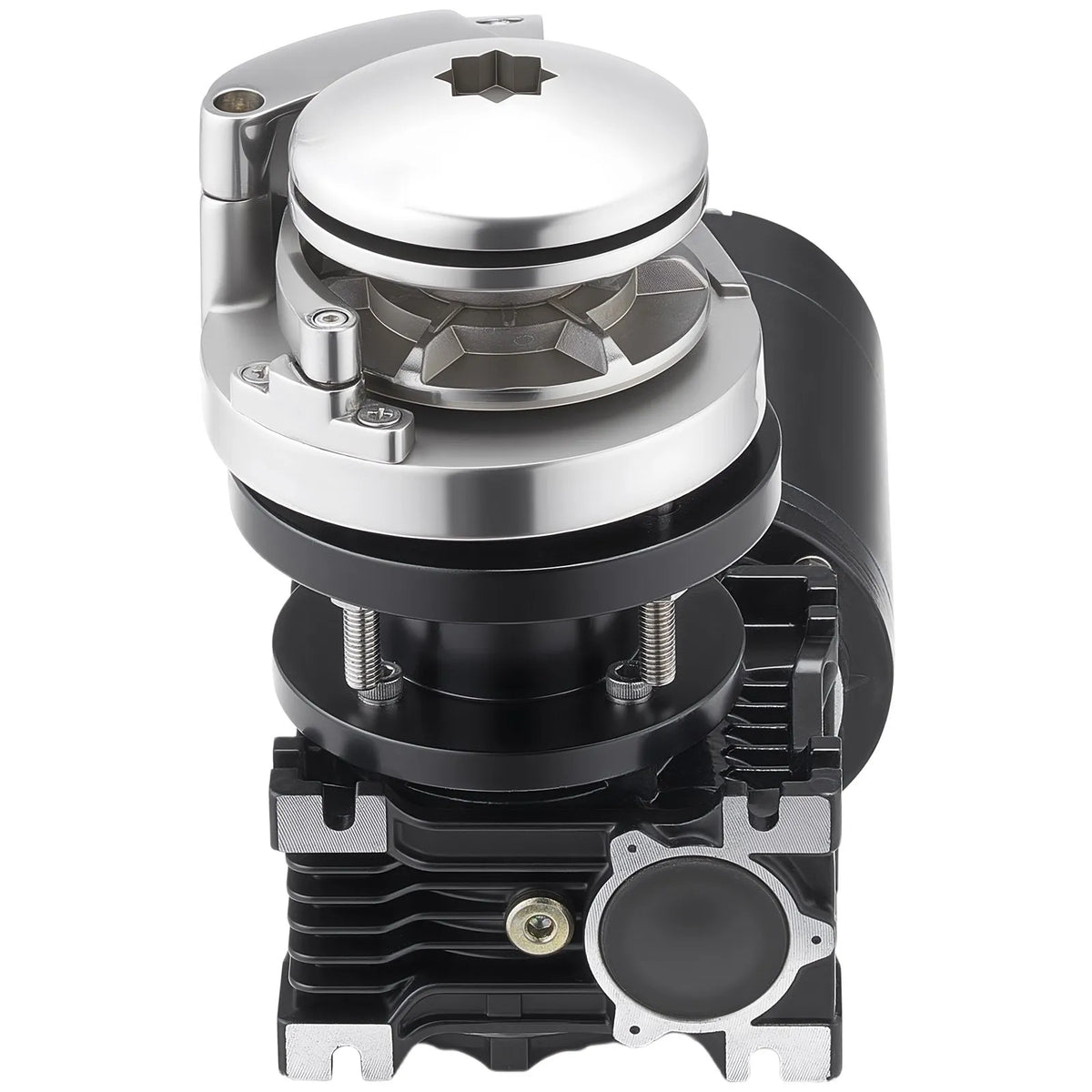 VEVOR Vertical Anchor Winch for Boats, 12 V DC 600 W, Suitable for 6.35 mm Chain or 14.3–15.9 mm Nylon Rope, Maximum Pull 320 kg, 316 Stainless Steel Construction, for Boats 6–11 m