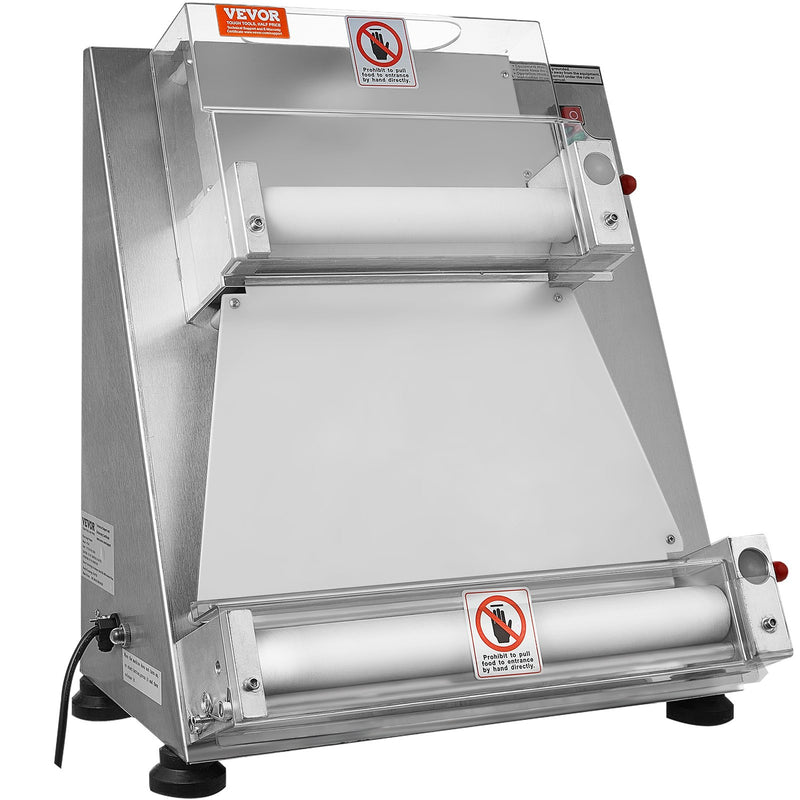 VEVOR 38,1 cm picas mīklas ruļļotājs, automātiska komerciāla picas mīklas prese