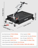 VEVOR zema profila pārvietojama eļļas noteces vanna, 56,8 l, ar elektrisko sūkni un 2,2 m šļūteni, hermētiska un korozijizturīga, piemērota automašīnām, SUV, kravas auto, motocikliem un ATV, metāla