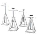 VEVOR RV Stabilizatori, 4 Gabalu Alumīnija RV Līmeņa Stiprinājumi, RV Kaudzēšanas Stiprinājumi Ceļojumu Piekabēm un Kempingiem, Viena Skrūves Stiprinājums Atbalsta Līdz 6000 Lbs, Regulējams no 11 collām līdz 17 collām