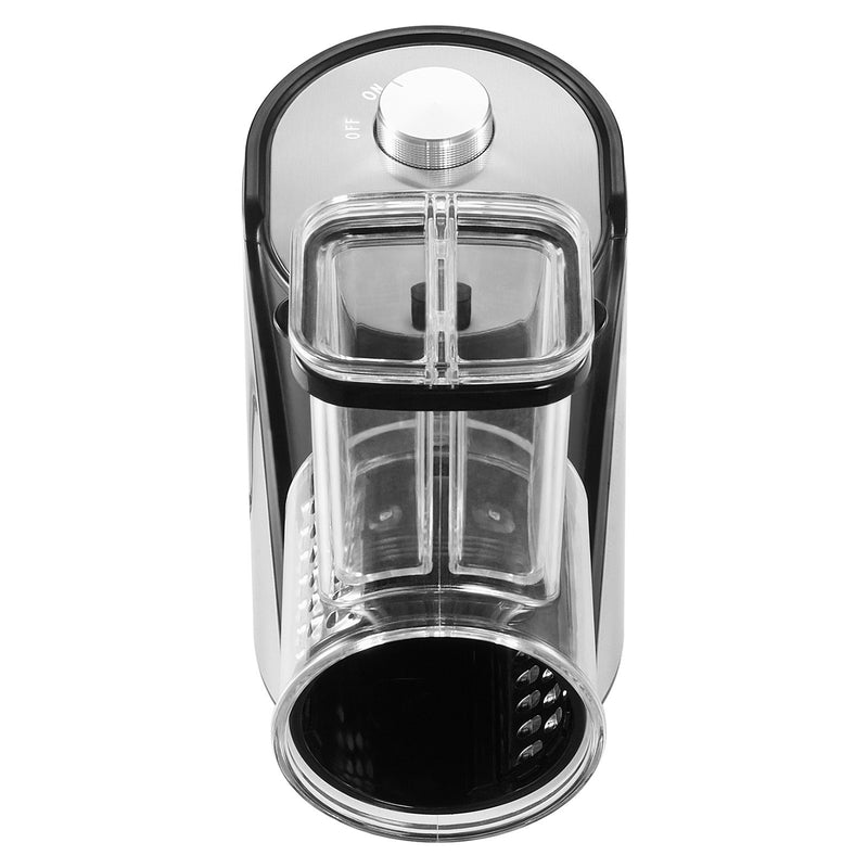 VEVOR elektriskā rīve un dārzeņu griezējs, 250W, ar 5 uzgaļiem, nerūsē