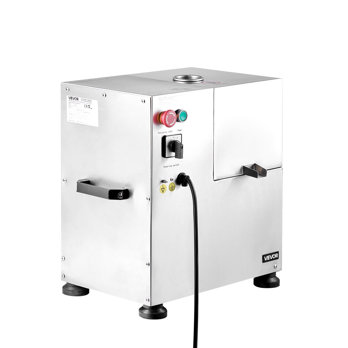 VEVOR Commercial Sugarcane Juice Press 800 W, 300 kg/h, 4 Stainless Steel Rollers