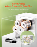 Komerciālā cukurniedru sulas spiede 800 W, elektriskā, ar 4 nerūsējošā tērauda veltņiem, jauda 300 kg/h, piemērota mājai un komerciālai lietošanai