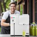 Komerciālā cukurniedru sulas spiede 800 W, elektriskā, ar 4 nerūsējošā tērauda veltņiem, jauda 300 kg/h, piemērota mājai un komerciālai lietošanai