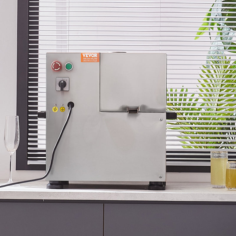 VEVOR 800W elektriskā cukurniedru spiede, 300 kg/h izeja, 4 ruļļi, 60 mm ieeja