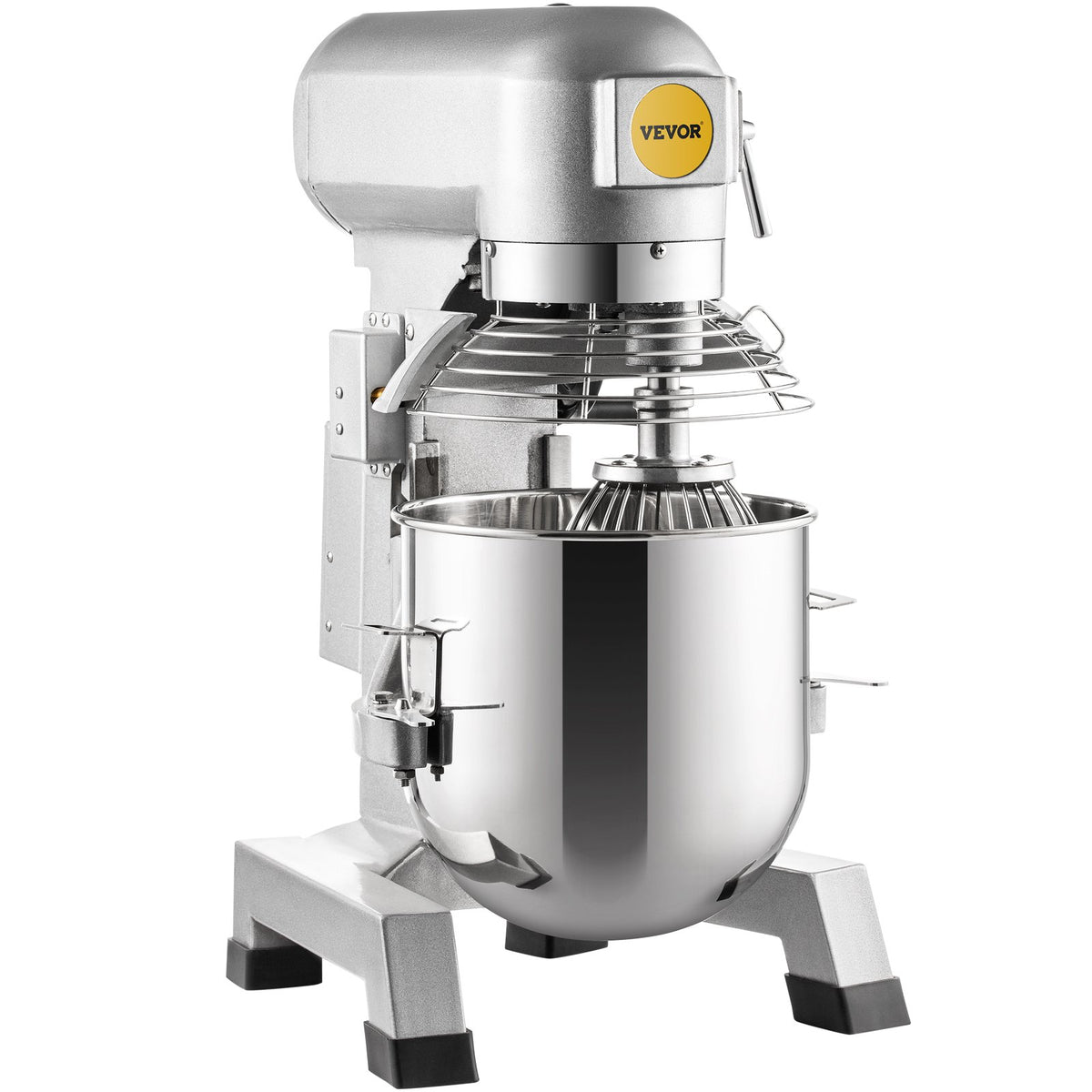 VEVOR Commercial Stand Mixer 15 L, 850 W, 3 Speeds, with Hook, Whisk and Paddle